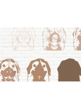 Σετ των 2 Intra απο ξύλο plywood 3mm-4mm πάχος 3D Multilayered Bernese Δίασταση 30x20 cm INTRAFABR-21880697