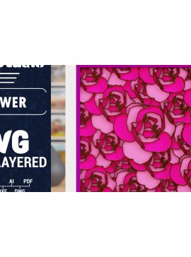 Σετ των 2 Intra απο ξύλο plywood 3mm-4mm πάχος Τρισδιάστατο πολυστρωματικό χαρτί λουλουδιών κομμένο Δίασταση 1500x1500 cm INTRAFABR-116023899