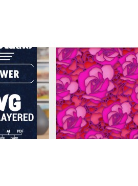 Σετ των 2 Intra απο ξύλο plywood 3mm-4mm πάχος Τρισδιάστατο πολυστρωματικό χαρτί λουλουδιών κομμένο Δίασταση 1500x1500 cm INTRAFABR-116023901