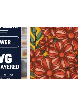 Σετ των 2 Intra απο ξύλο plywood 3mm-4mm πάχος Τρισδιάστατο πολυστρωματικό χαρτί λουλουδιών κομμένο Δίασταση 1500x1500 cm INTRAFABR-116023880