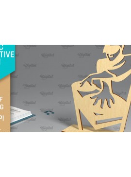 Σετ των 2 Intra απο ξύλο plywood 3mm-4mm πάχος Τρισδιάστατη μουσική διακοσμητική πινακίδα κοπής με λέιζερ Δίασταση 30x20 cm INTRAFABR-96139668