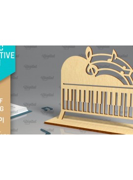 Σετ των 2 Intra απο ξύλο plywood 3mm-4mm πάχος Τρισδιάστατη μουσική διακοσμητική πινακίδα κοπής με λέιζερ Δίασταση 30x20 cm INTRAFABR-96139769