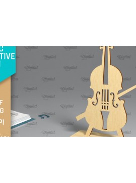 Σετ των 2 Intra απο ξύλο plywood 3mm-4mm πάχος Τρισδιάστατη μουσική διακοσμητική πινακίδα κοπής με λέιζερ Δίασταση 30x20 cm INTRAFABR-96139805