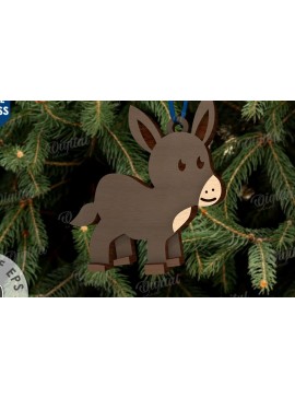 Σετ των 3 Intra απο ξύλο plywood 3mm-4mm πάχος Σχέδιο κοπής με λέιζερ τρισδιάστατο στολίδι της Γέννησης Δίασταση 8x8 cm INTRAFABR-110762950