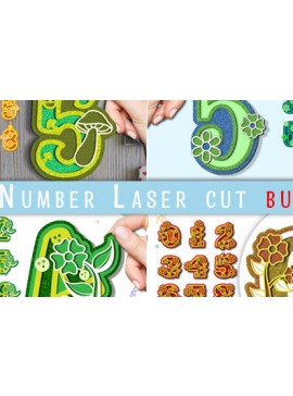 Intra απο ξύλο plywood 3mm-4mm πάχος Τρισδιάστατη σχεδίαση με λέιζερ αριθμών Δίασταση 30x20 cm INTRAFABR-74594553