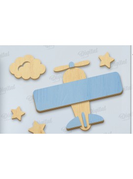 Intra απο ξύλο plywood 3mm-4mm πάχος Τρισδιάστατο διακόσμησης παιδικού σταθμού Δίασταση 30x20 cm INTRAFABR-119263640