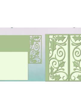 Σετ των 2 Intra απο ξύλο plywood 3mm-4mm πάχος 3D χάρτινο δώρο. Χάρτινος φάκελος πρόσκλησης Δίασταση 10x20 cm INTRAFABR-81730552