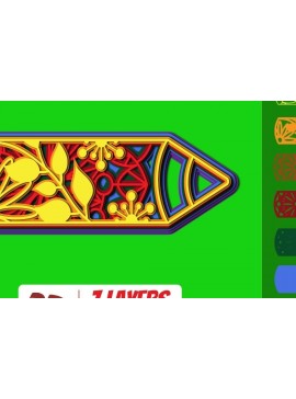 Σετ των 2 Intra απο ξύλο plywood 3mm-4mm πάχος 3D Pencil Cut Δίασταση 30x20 cm INTRAFABR-16487225