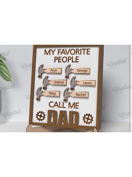 Intra απο ξύλο plywood 3mm-4mm πάχος Τρισδιάστατο εξατομικευμένο σημάδι της γιορτής του πατέρα Δίασταση 30x20 cm INTRAFABR-119615580