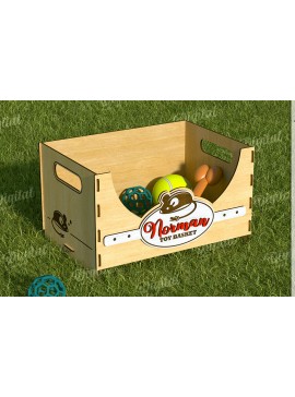 Intra απο ξύλο plywood 3mm-4mm πάχος 3D εξατομικευμένο καλάθι παιχνιδιών για κατοικίδια Δίασταση 30x20 cm INTRAFABR-119549092