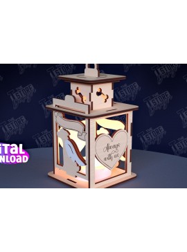 Σετ των 2 Intra απο ξύλο plywood 3mm-4mm πάχος φαναριού 3D Memorial Pet Δίασταση 15x15 cm INTRAFABR-95351258