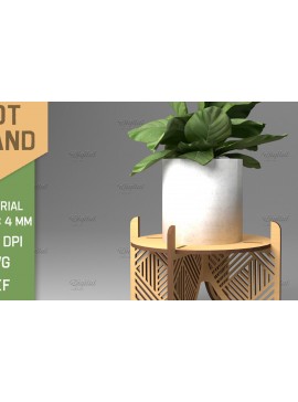 Intra απο ξύλο plywood 3mm-4mm πάχος Τρισδιάστατη . Στάντ λουλουδιών Δίασταση 30x20 cm INTRAFABR-85914284