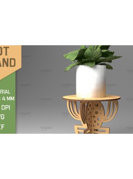 Σετ των 2 Intra απο ξύλο plywood 3mm-4mm πάχος Τρισδιάστατη . Στάντ λουλουδιών Δίασταση 30x20 cm INTRAFABR-85914586