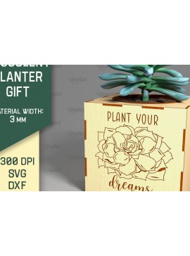 Intra απο ξύλο plywood 3mm-4mm πάχος 3D Plant Stand Δίασταση 30x20 cm INTRAFABR-92129771