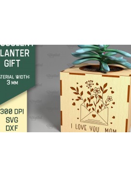 Intra απο ξύλο plywood 3mm-4mm πάχος 3D Plant Stand Δίασταση 30x20 cm INTRAFABR-92129118