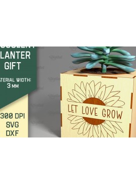 Intra απο ξύλο plywood 3mm-4mm πάχος 3D Plant Stand Δίασταση 30x20 cm INTRAFABR-92129391