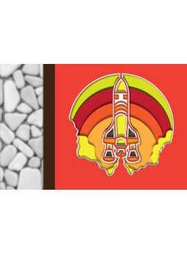 Σετ των 2 Intra απο ξύλο plywood 3mm-4mm πάχος 3d Rocket Launch Shadow Box Δίασταση 25x25 cm INTRAFABR-57618731