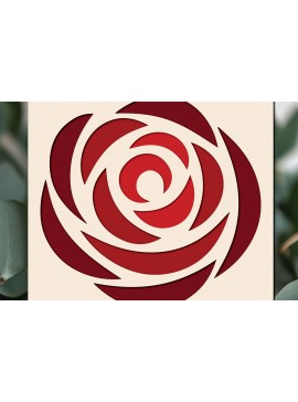 Σετ των 3 Intra απο ξύλο plywood 3mm-4mm πάχος 3D Rose Paper Cut Cut Δίασταση 4x4 cm INTRAFABR-117769912