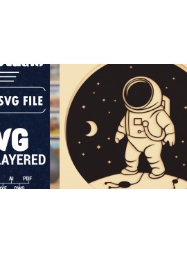 Σετ των 2 Intra απο ξύλο plywood 3mm-4mm πάχος 3D Space Multilayer Δίασταση 1500x1500 cm INTRAFABR-118910357