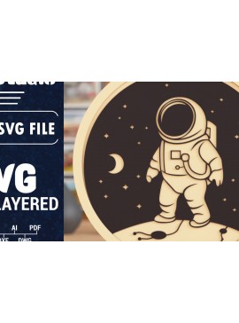 Σετ των 2 Intra απο ξύλο plywood 3mm-4mm πάχος 3D Space Multilayer Δίασταση 1500x1500 cm INTRAFABR-118910382