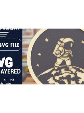 Σετ των 2 Intra απο ξύλο plywood 3mm-4mm πάχος 3D Space Multilayer Δίασταση 1500x1500 cm INTRAFABR-118346691