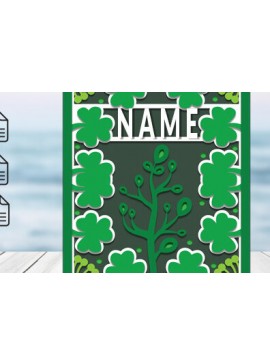 Σετ των 2 Intra απο ξύλο plywood 3mm-4mm πάχος 3d Spring Shadow Box Δίασταση 25x25 cm INTRAFABR-59289759