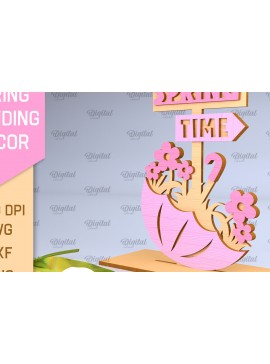 Σετ των 2 Intra απο ξύλο plywood 3mm-4mm πάχος τρισδιάστατη όρθια διακόσμηση με ελατήριο Δίασταση 30x20 cm INTRAFABR-93773965