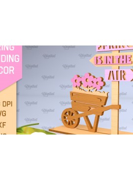 Σετ των 2 Intra απο ξύλο plywood 3mm-4mm πάχος τρισδιάστατη όρθια διακόσμηση με ελατήριο Δίασταση 30x20 cm INTRAFABR-93773903