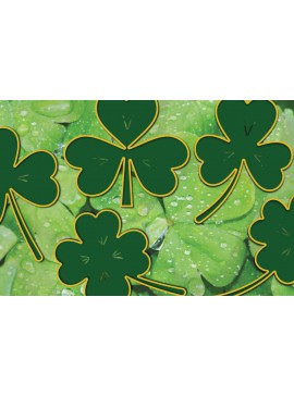 Σετ των 2 Intra απο ξύλο plywood 3mm-4mm πάχος Τρισδιάστατο κοπής χαρτιού ημέρας του Αγίου Πατρικίου Δίασταση 1200x1200 cm INTRAFABR-23205183