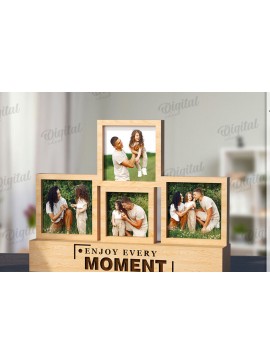Σετ των 2 Intra απο ξύλο plywood 3mm-4mm πάχος 3D στοιβαγμένο πλαίσιο φωτογραφιών Δίασταση 20x30 cm INTRAFABR-120040516