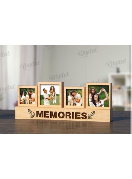 Σετ των 2 Intra απο ξύλο plywood 3mm-4mm πάχος 3D στοιβαγμένο πλαίσιο φωτογραφιών Δίασταση 20x30 cm INTRAFABR-120040560