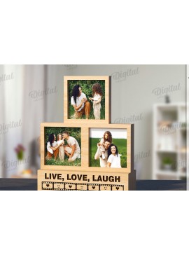 Intra απο ξύλο plywood 3mm-4mm πάχος 3D στοιβαγμένο πλαίσιο φωτογραφιών Δίασταση 20x30 cm INTRAFABR-120040676