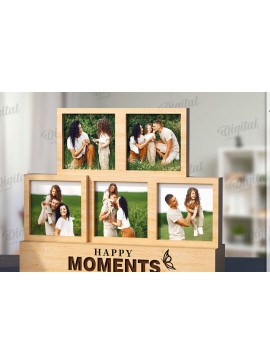 Σετ των 2 Intra απο ξύλο plywood 3mm-4mm πάχος 3D στοιβαγμένο πλαίσιο φωτογραφιών Δίασταση 20x30 cm INTRAFABR-120040315