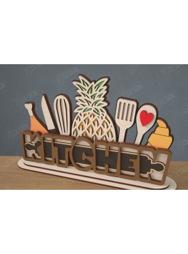 Intra απο ξύλο plywood 3mm-4mm πάχος 3D Stand | Διακοσμητική επιγραφή | CNC Δίασταση 30x20 cm INTRAFABR-111628167