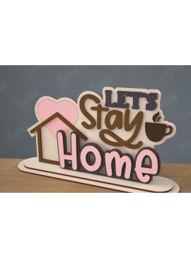 Intra απο ξύλο plywood 3mm-4mm πάχος 3D Stand | Διακοσμητική επιγραφή | CNC Δίασταση 30x20 cm INTRAFABR-111628191