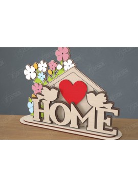 Intra απο ξύλο plywood 3mm-4mm πάχος 3D Stand | Διακοσμητική επιγραφή | CNC Δίασταση 30x20 cm INTRAFABR-111628155