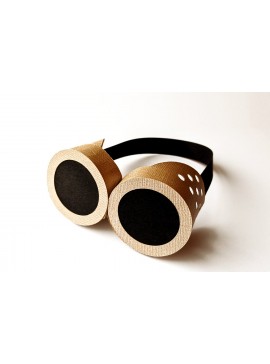 Intra απο ξύλο plywood 3mm-4mm πάχος 3D Steampunk Goggles Δίασταση 30x20 cm INTRAFABR-5574426