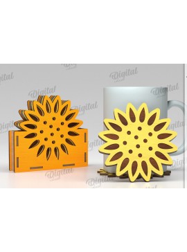 Intra απο ξύλο plywood 3mm-4mm πάχος Τρισδιάστατα καλοκαιρινά σουβέρ με Box  Δίασταση 30x20 cm INTRAFABR-121122575