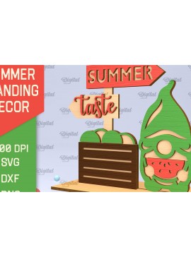 Intra απο ξύλο plywood 3mm-4mm πάχος Τρισδιάστατη καλοκαιρινή όρθια διακόσμηση κοπής με λέιζερ Δίασταση 30x20 cm INTRAFABR-95119293