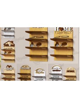 Σετ των 2 Intra απο ξύλο plywood 3mm-4mm πάχος για τρισδιάστατα γυαλιά ηλίου Sheves Δίασταση 30x20 cm INTRAFABR-121517278