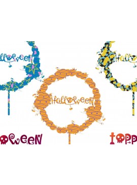 Σετ των 2 Intra απο ξύλο plywood 3mm-4mm πάχος 3D HALLOWEEN Cake Craft ΝΕΟ Δίασταση 4000x4000 cm INTRAFABR-30829937