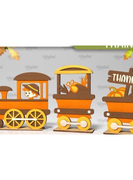 Intra απο ξύλο plywood 3mm-4mm πάχος Τρισδιάστατη για την Ημέρα των Ευχαριστιών Δίασταση 30x20 cm INTRAFABR-105993443