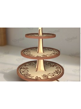 Intra απο ξύλο plywood 3mm-4mm πάχος με βάση 3D σε επίπεδα Δίασταση 30x20 cm INTRAFABR-120493021