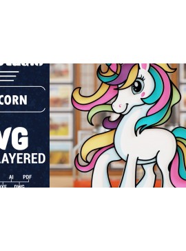 Σετ των 2 Intra απο ξύλο plywood 3mm-4mm πάχος 3D Unicorn Cut Papercut με λέιζερ Δίασταση 1500x1500 cm INTRAFABR-100977494