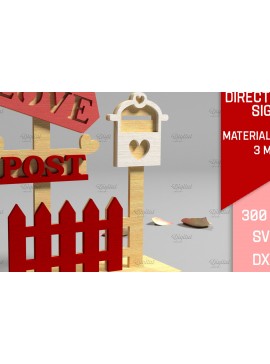 Σετ των 3 Intra απο ξύλο plywood 3mm-4mm πάχος 3D Valentine. Τομή με λέιζερ κατεύθυνσης Δίασταση 15x15 cm INTRAFABR-83942063