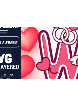 Σετ των 2 Intra απο ξύλο plywood 3mm-4mm πάχος Τρισδιάστατη κοπή χαρτιού με αλφάβητο του Αγίου Βαλεντίνου Δίασταση 1500x1500 cm INTRAFABR-90562540