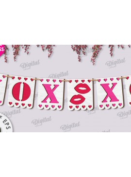 Σετ των 2 Intra απο ξύλο plywood 3mm-4mm πάχος Τρισδιάστατη πανό για την ημέρα του Αγίου Βαλεντίνου Δίασταση 15x15 cm INTRAFABR-113580939