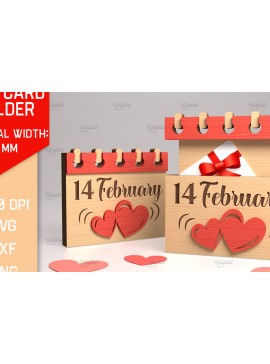 Σετ των 2 Intra απο ξύλο plywood 3mm-4mm πάχος Τρισδιάστατη θήκη δώρου για την ημέρα του Αγίου Βαλεντίνου Δίασταση 15x15 cm INTRAFABR-83940685