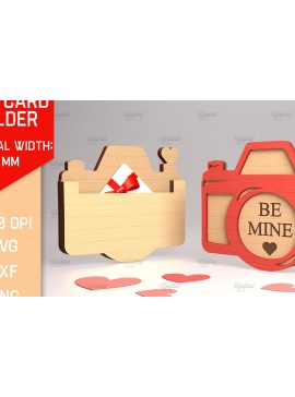 Σετ των 2 Intra απο ξύλο plywood 3mm-4mm πάχος Τρισδιάστατη θήκη δώρου για την ημέρα του Αγίου Βαλεντίνου Δίασταση 15x15 cm INTRAFABR-83940832