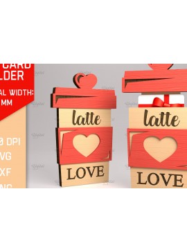 Σετ των 2 Intra απο ξύλο plywood 3mm-4mm πάχος Τρισδιάστατη θήκη δώρου για την ημέρα του Αγίου Βαλεντίνου Δίασταση 15x15 cm INTRAFABR-83940622